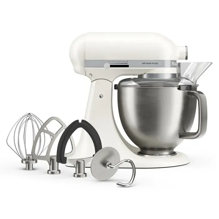 Robot pâtissier KitchenAid Artisan plus 5KSM50PKVEPL Blanc Porcelaine — vue 2