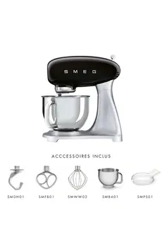 Robot pâtissier Smeg SMF02BLEU 800 W Noir — vue 2