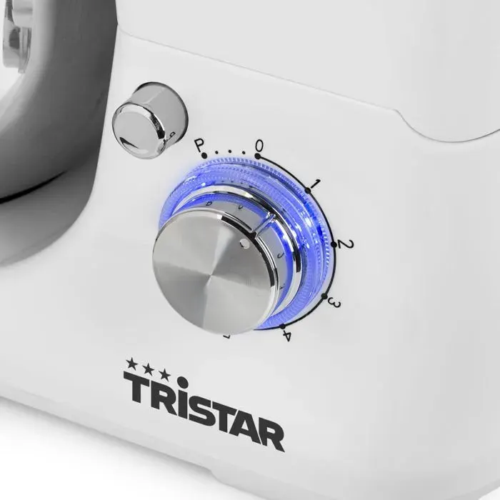 Robot pâtissier Tristar MX-4817 - 1200 W - Bol en Acier Inoxydable 5L - Blanc