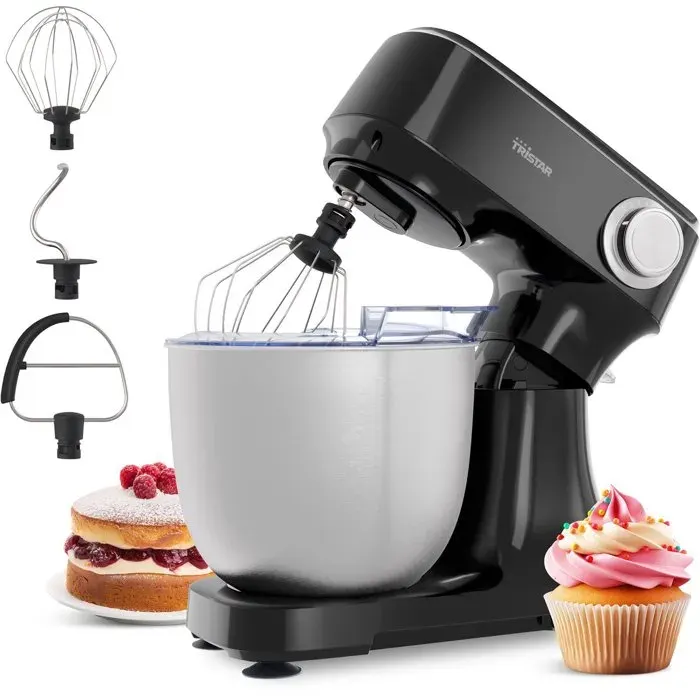 Robot pâtissier - TRISTAR - MX-4870 - 800 W - Bol 45 L - 12 vitesses — coloris Noire