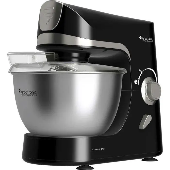 Robot pâtissier - TURBOTRONIC - TT-002 Pro-Mix - 2000W - Bol 5 L - Mouvement planétaire — coloris Noir