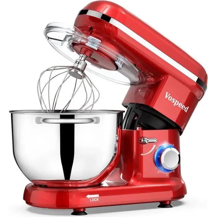 Robot Pâtissier - Vospeed - SM-1519X - 1500W - 6.2QT - Acier Inoxydable