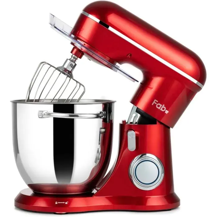 Robot Patissier6L Batteur Electrique CuisinePétrin Professionnel 1300W Avec FouetBatteur Et Crochet Pétrisseur10+P Vitesses