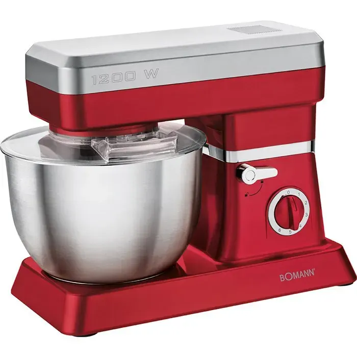 Robot Pétrin Multifonction - Bomann - KM 398 CB - 63L - 1200W - Rouge