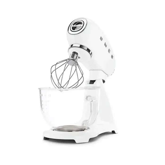 Robot sur Socle SMEG - Année 50 - Bol en verre - Blanc — coloris Blanche