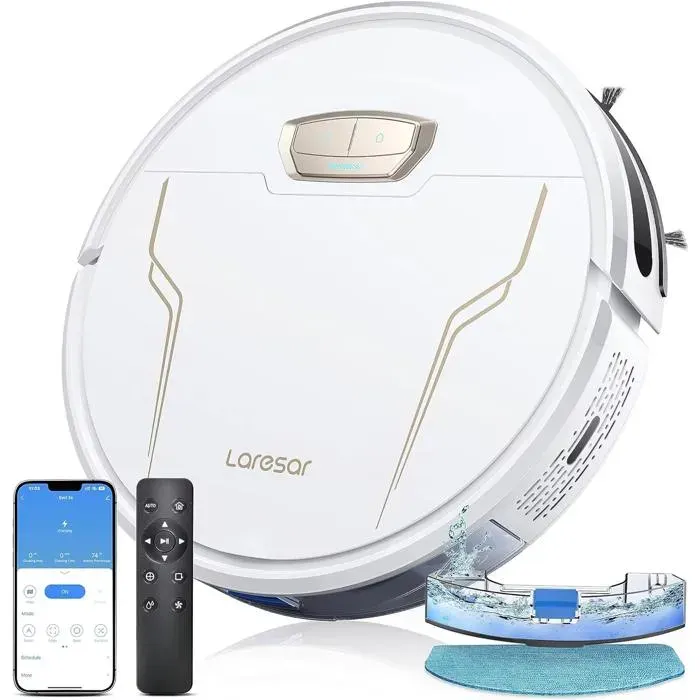 Robot Vacuum 4000Pa Suction with App Remote and Voice Control with Gyroscope Navigation Smart Sweeping Robot for Home Cleaning