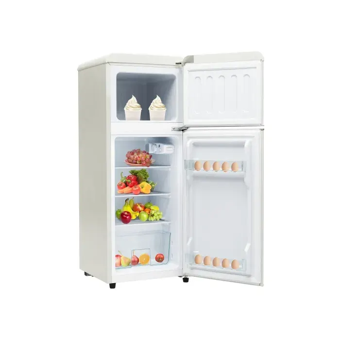 ROLIPO Réfrigérateur Rétro 92 L 2 Portes avec Congélateur Largeur 41 cm Pose Libre Réfrigérateur Combiné