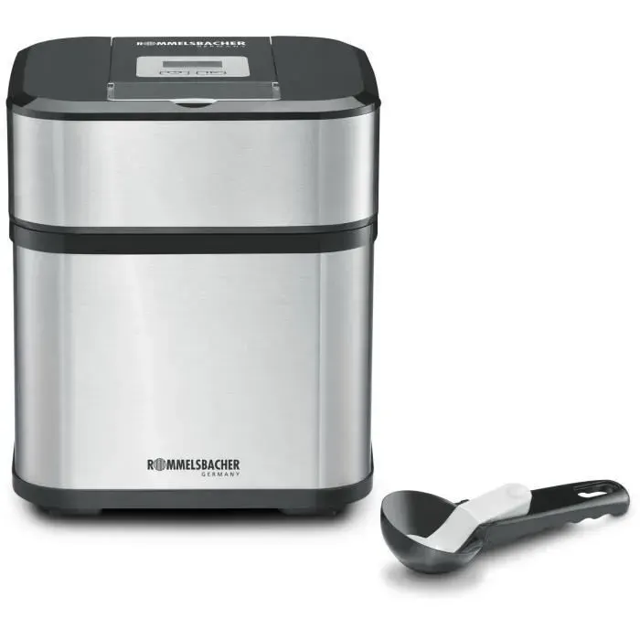 Rommelsbacher Machine à crème glacée IM 12 sorbetière Sorbetière traditionnelle 15 L Noir Acier inoxydable