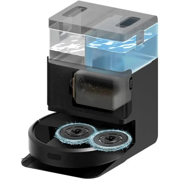 Roomba Plus 405 Combo Robot+Autowash-Base Multifonction-Lavage Et Séchage Des Lingettes-Lidar Clearview-75 Jours DAutovidage-Doubl