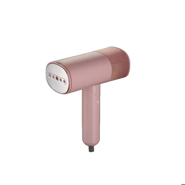 Rose Défroisseur vapeur portable pliable 1000W mini fer à repasser 150ml vapeur rapide défroissage à sec/humide