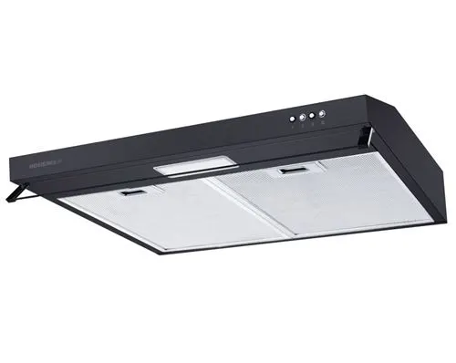 Rosières RHC638/1PN - Hotte - standard - largeur : 59.6 cm - profondeur : 49.6 cm - evacuation & recyclage - avec moteur interne - Black Pearl