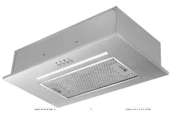 Rosières RHG5600/1IN - Hotte - intégré - largeur : 52 cm - profondeur : 28.3 cm - evacuation & recyclage - acier inoxydable — vue 2