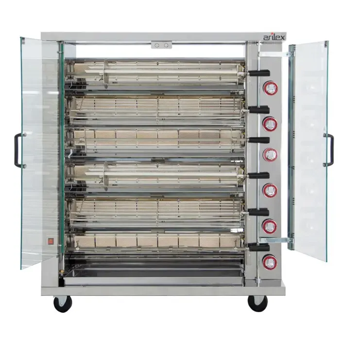 Rôtissoire à Gaz pour 6 Broches - Arilex