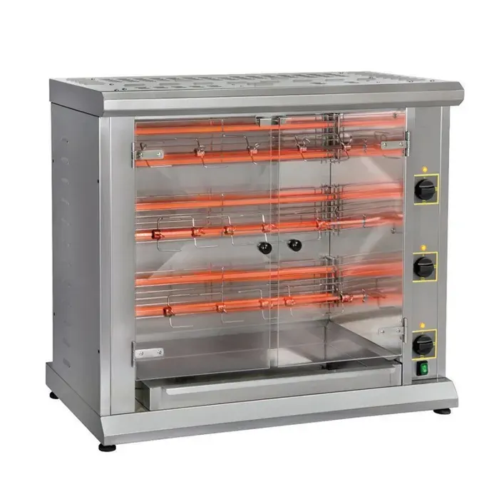 Rôtissoire Professionnelle 3 Broches Electrique - 12 Poulets - Furnotel