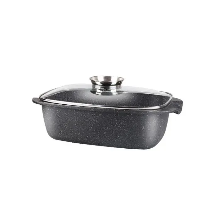 Rôtissoire - ROYAL SWISS - 35cm - Pierre - Température max 280° - Compatible tous feux