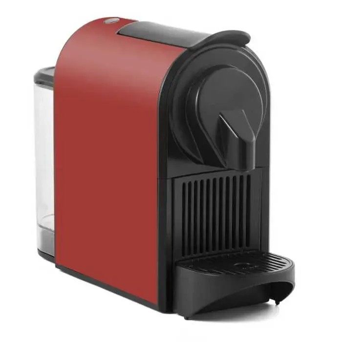 Rouge Machine à café capsules expresso automatique compacte compatible bureau maison broyeur intégré