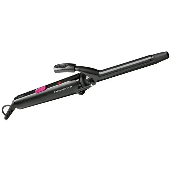 ROWENTA CF2119F0 Fer à boucler 16 mm Revêtement céramique Embout isolant Cordon rotatif Boucles parfaites Anneau de suspension