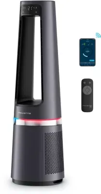 Rowenta - Purificateur D'air, Ventilateur, Chauffage Eclipse 3 En 1 Connect Qu5072f0