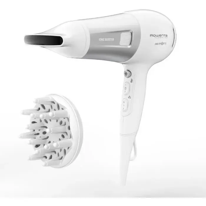 ROWENTA Sèche-cheveux Fonction ionique Concentrateur Diffuseur 6 réglages vitesse/température Performance Powerline CV5930F0