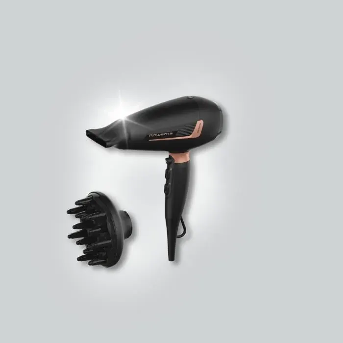 ROWENTA Sèche-cheveux Moteur Pro AC 2200 W Système ionique Electricité statique réduite Touche air froid Pro Expert CV8830F0