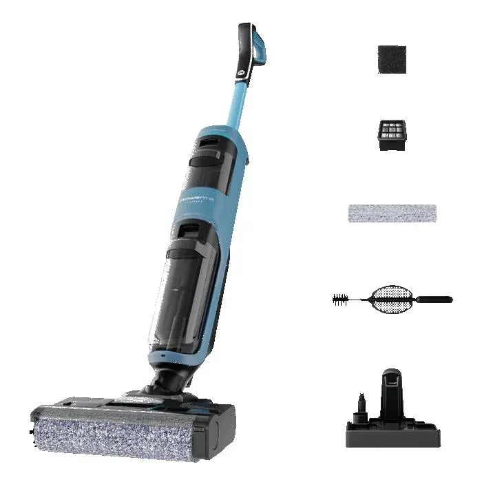 Rowenta X-Clean 2 Aspirateur laveur sans fil Nettoyage 2-en-1 Auto-nettoyage GZ2271E0