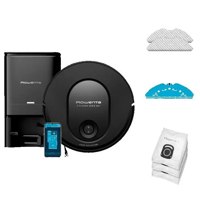 Rowenta X-PLORER Serie 65+ Aspirateur robot Nettoyage méthodique RR8L85WH