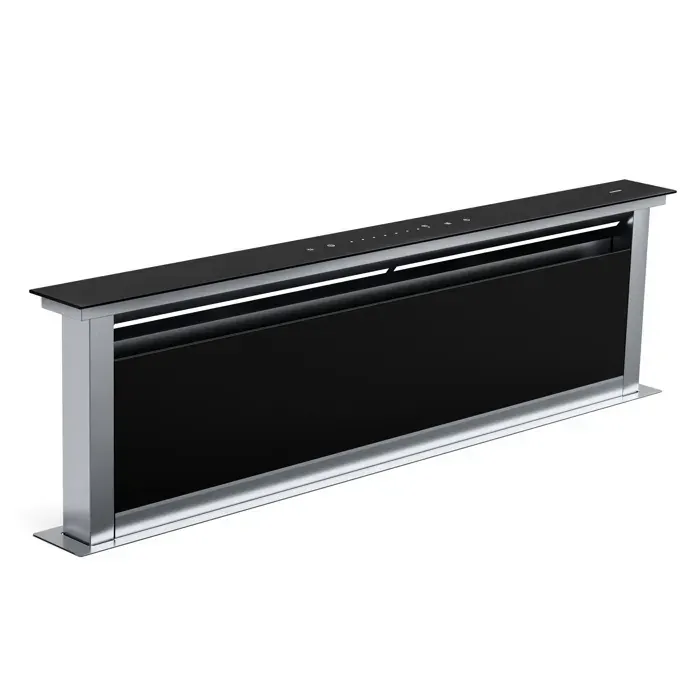 Royal Flush 120cm 836m³/h Hotte Plan de Travail Noir/Argent