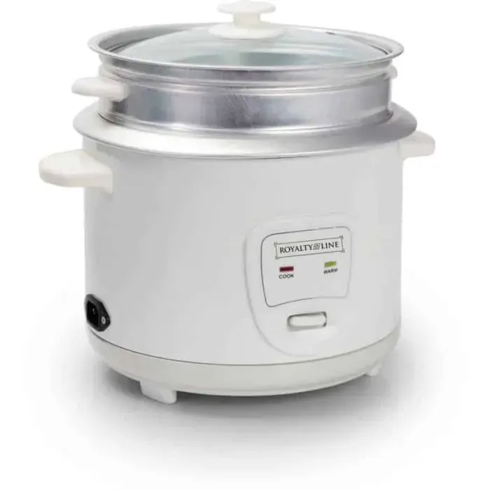Royalty Line RL-RC18.10D: Cuiseur à riz avec cuiseur vapeur - 18L