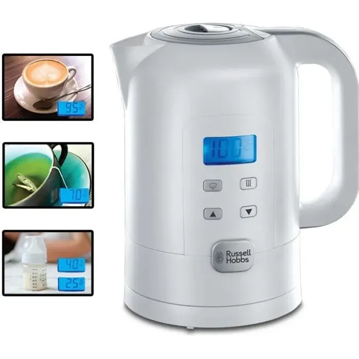 RUSSELL HOBBS 21150-70 Bouilloire Electrique Sans Fil 17L Precision Control - Blanc