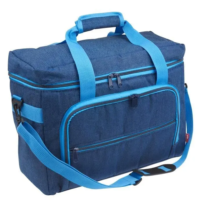 Sac à coudre - PRYM - Jean bleu - Imperméable - Poche zippée avant - Bandoulière incluse - 44 x 35 x 20 cm