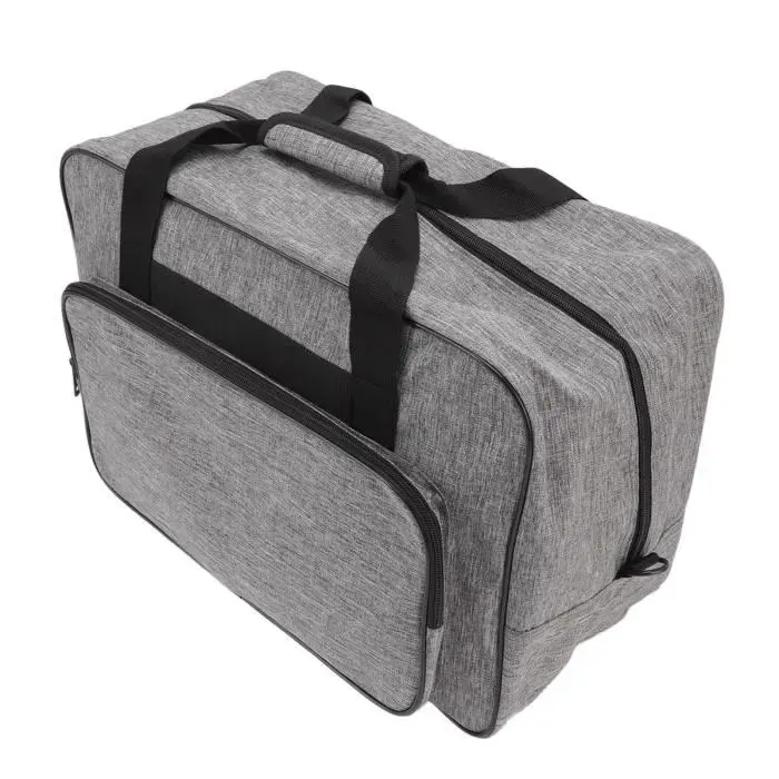 Sac fourre-tout - SALUTUYA - Gris - 46x23x31 cm - Idéal pour machine à coudre - Poches multiples