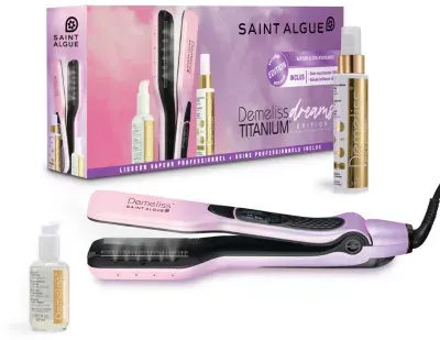 Saint Algue - Lisseur Vapeur Titanium Dreams Rose/Violet + 2 Soins