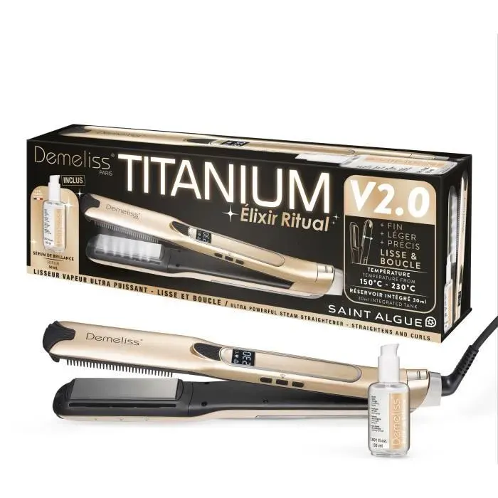 Saint Algue - Lisseur Vapeur Titanium V2 Elixir Ritu — vue 2
