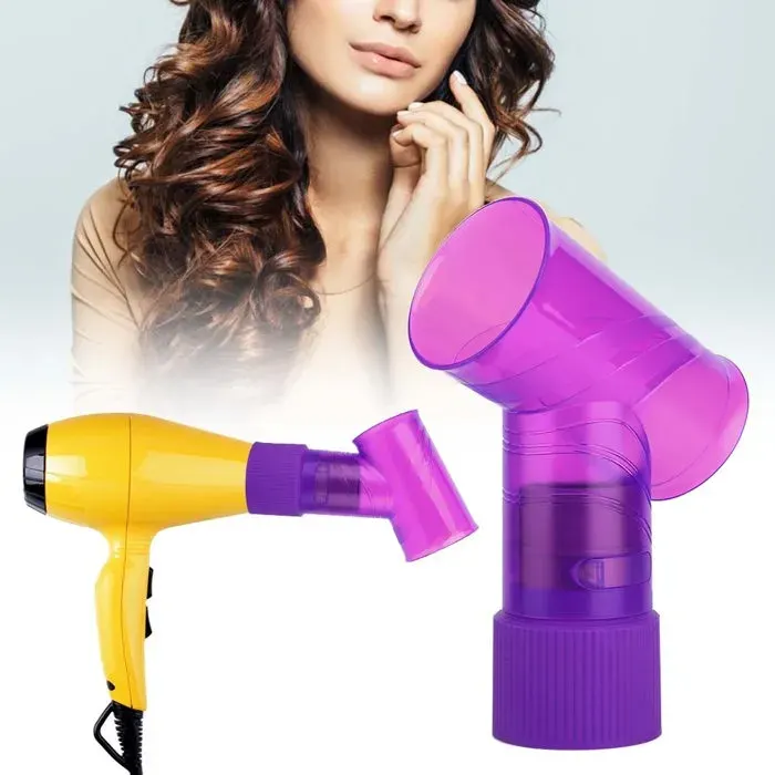 SALALIS diffuseur de séchage de cheveux bouclés Diffuseur de sèche-cheveux professionnel sèche-cheveux hygiene capillaire Violet