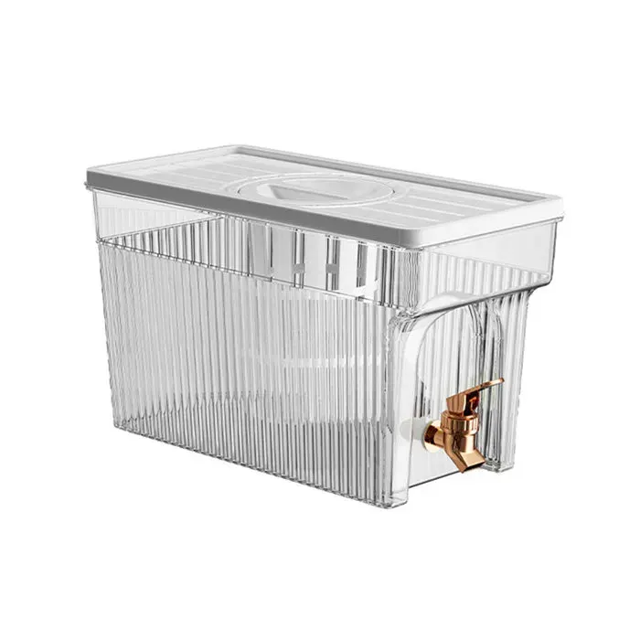 SALALIS Distributeur de boissons Bouilloire froide avec robinet 3L PET réfrigérateur distributeur de filtre à eau art tasse