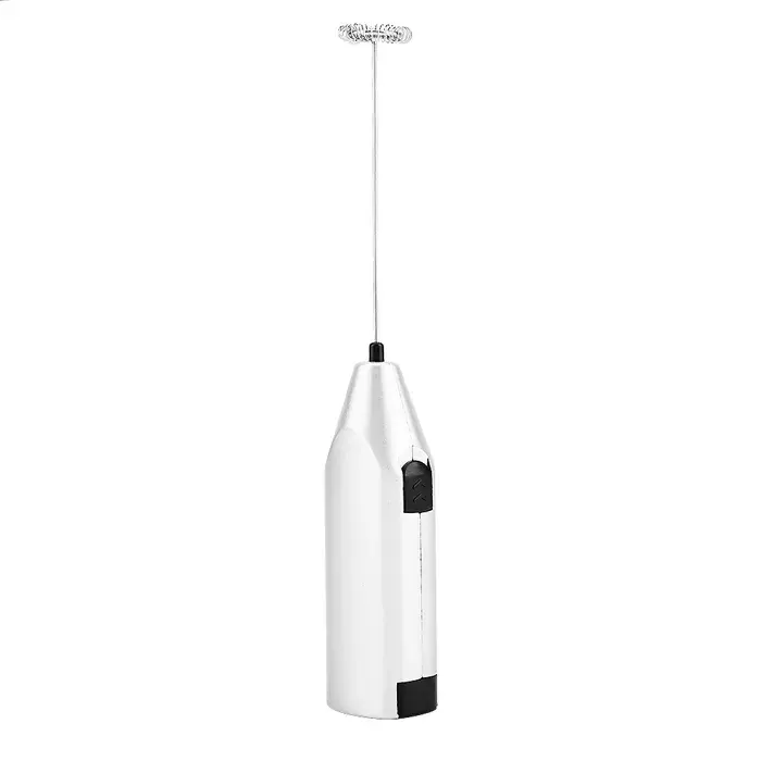 SALALIS Frother à lait à main Maker de mousse électrique à lait à main le moteur électrique pour les lattes de table oeuf Argent