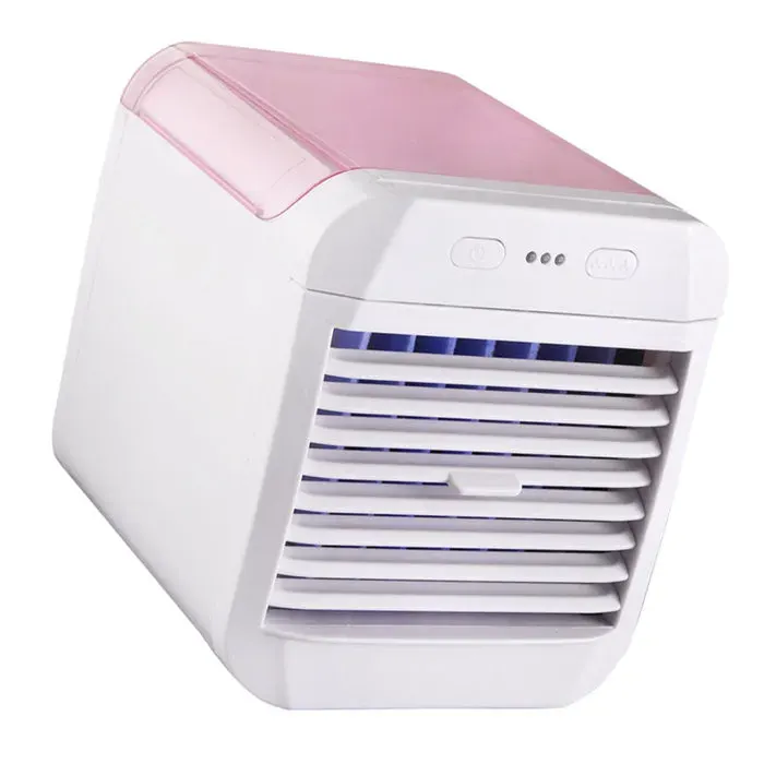SALALIS Ventilateur dhumidificateur de bureau SALALIS Climatiseurs portatifs Climatiseur Portable electromenager ventilateur Rose