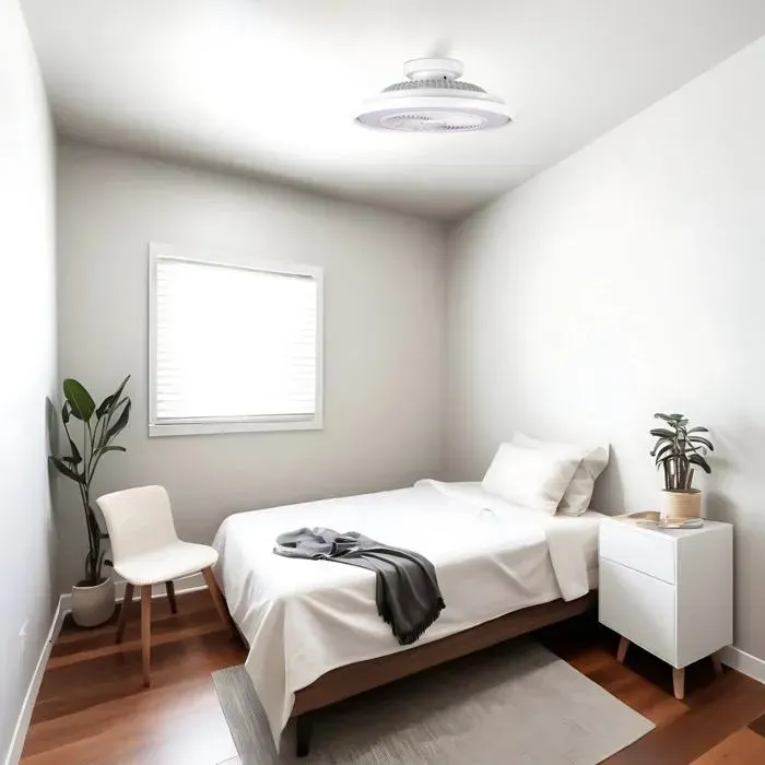 SALMY Ventilateur de Plafond Blanc avec Lumière Wifi Ø59 cm