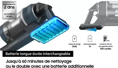 Samsung - Aspirateur Balai Jet 95s Complete Vs70h28hfc/Wd — vue 6