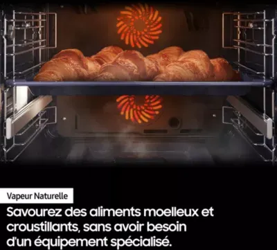 Samsung - Four Encastrable Nv7b4450vcb - Double Cavité - Pyrolyse - Chaleur Pulsée - Porte Froide — vue 8