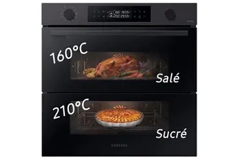 Samsung - Four Encastrable Nv7b4550uab - Pyrolyse - Double Cavité - Porte Froide - Rails Télescopiques - Série 4 — vue 3