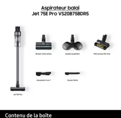 Samsung Jet 75E Pro VS20B75BDR5 — vue 6