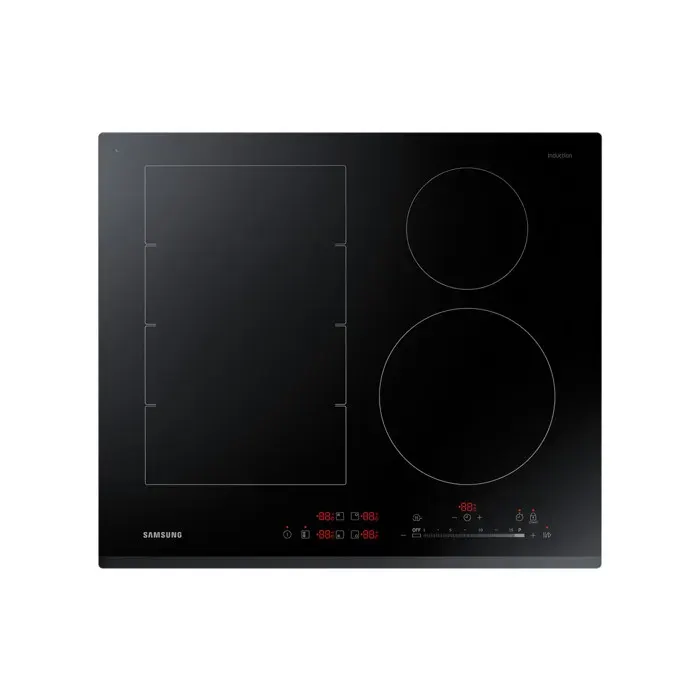 Samsung NZ64K7757BK Intégré Plaque avec zone à induction Verre-céramique Noir 1400 W 145 cm