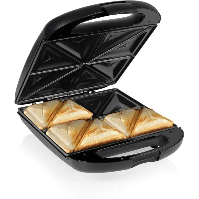 Sandwich Maker Xl - 4 Sandwiches À La Fois - Revêtement Antiadhésif - Protection Contre La Surchauffe - Facile À Utiliser - 1500 W