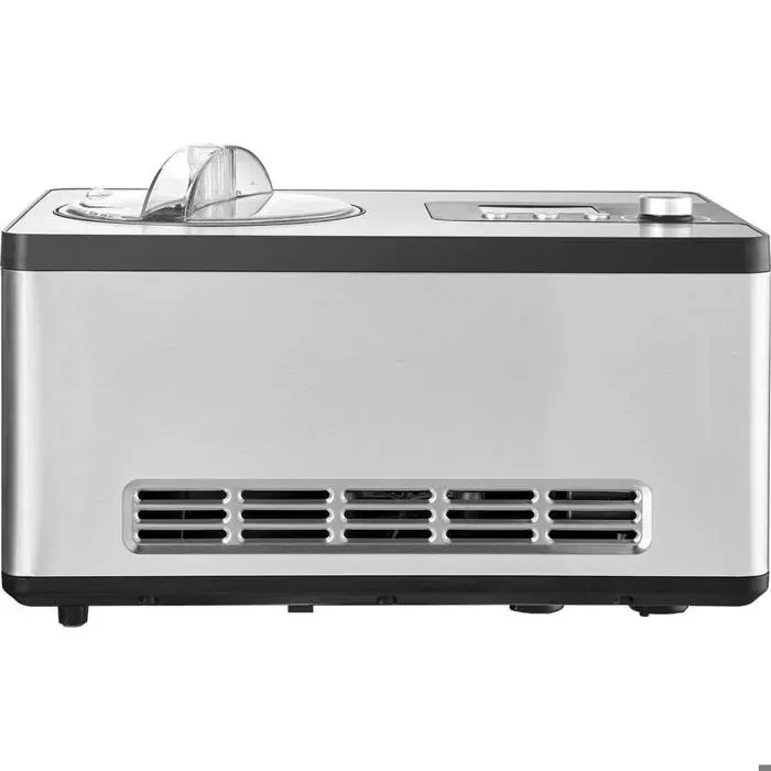 Sans pré-congélation sorbetière automatique 2 L avec écran LCD turbine à glace 180 W pour sorbets et gelato