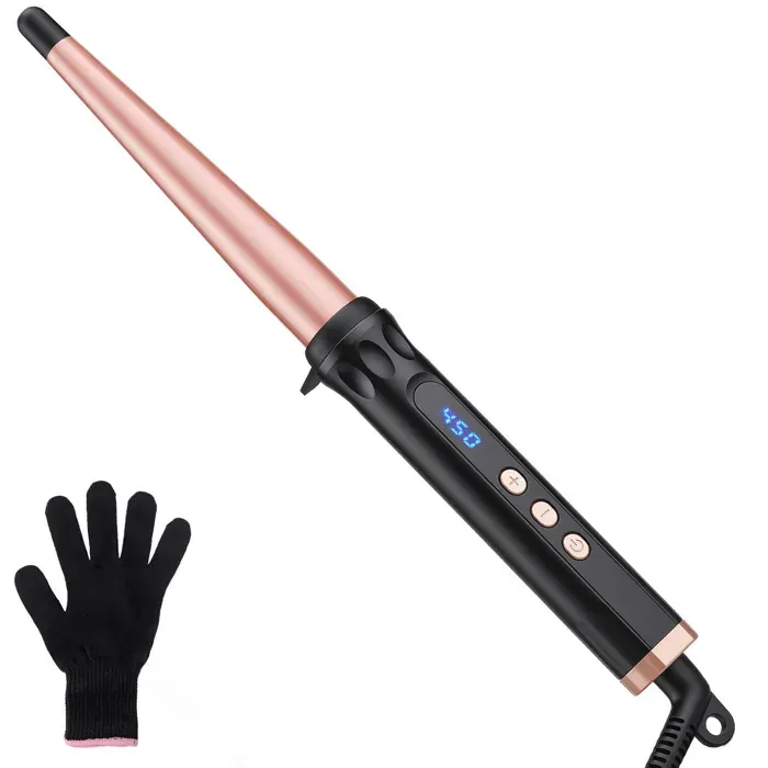 SANYU Boucleur Céramique 1.5 Pouce avec Écran LCD Contrôle Précis 190-450°F Chauffe Rapide pour Tous Cheveux