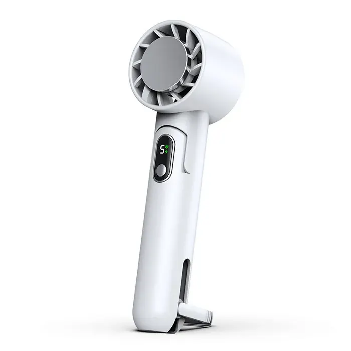 SANYU Mini Ventilateur Portable Rechargeable USB Autonomie 12-19h Lampe Torche Power Bank Cadeau pour Femmes