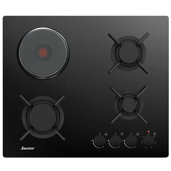 Sauter Table de cuisson mixte 60cm 4 feux noir - SPG3601BM
