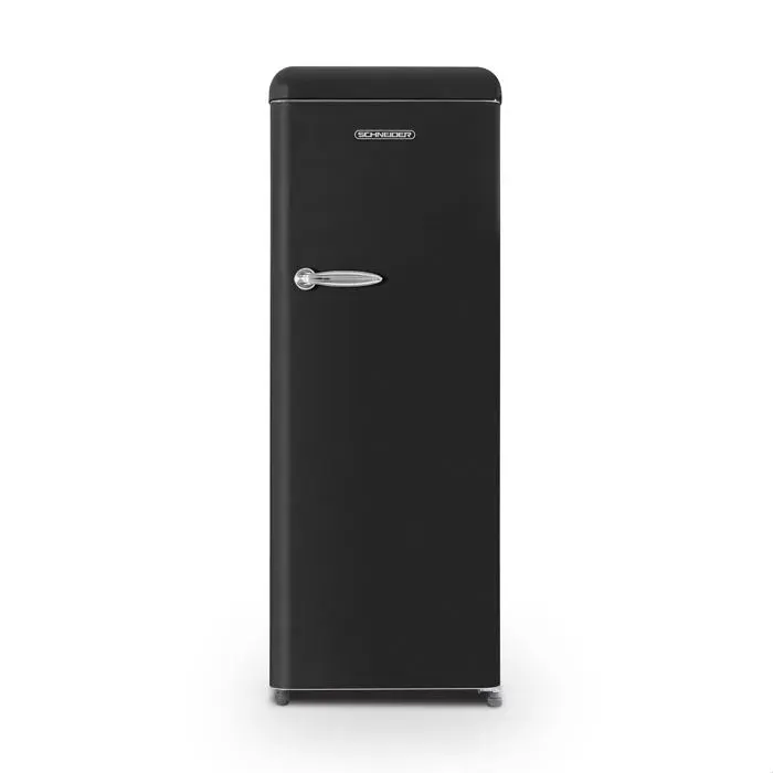 Schneider SCCL222V-BE - Réfrigérateur une porte 229L Vintage Black mat