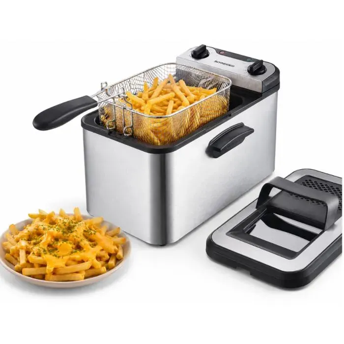 Schneider - Scdf234x - Inox - Friteuse Semi-pro - 4 L - 3000 W